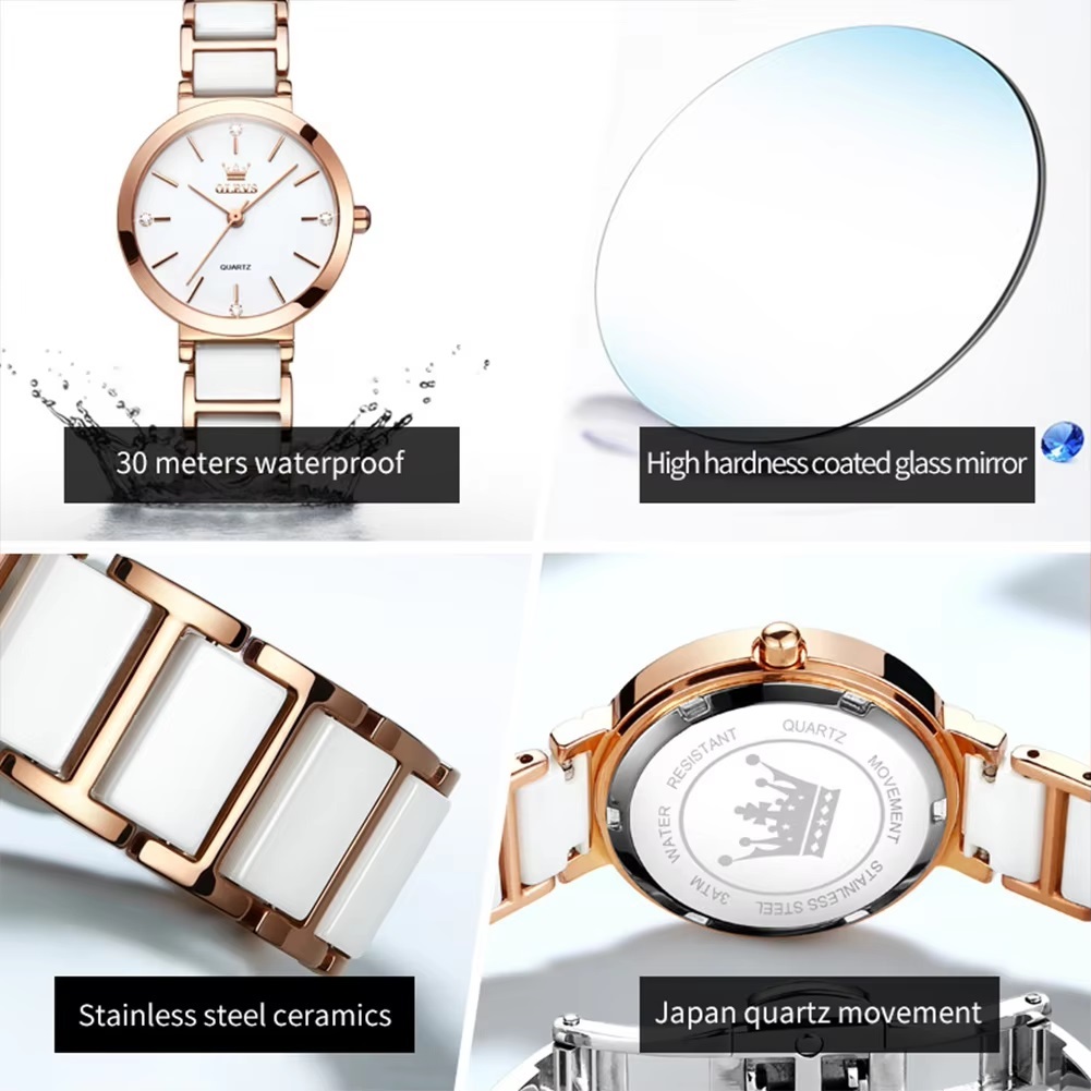 Elegant Bracelet Fashion Waterproof Quartz Ladies Wristwatch - Image 4
