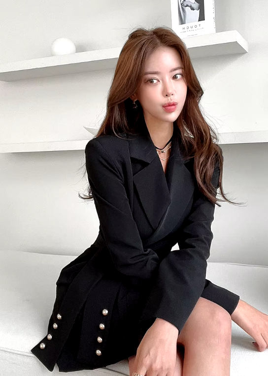 Elegant Lace-Up Double Breasted Full Sleeve Slim Office Party Casual Dress - Image 7