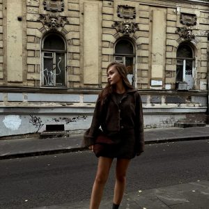 Elegant Solid Knitted Lapel Long Sleeve Single Breasted Cardigan Short Skirt 2 Pieces Suit 51..jpg__11zon