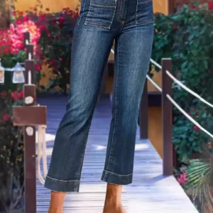 Elegant Straight Solid Color Cotton Zipper Fly Daily Casual Jeans