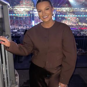 Elegant Streetwear Balloon Buttons Cropped Blazer Coat Zipper Mini Skirt Suits 2 Pieces Sets 31..jpg__11zon