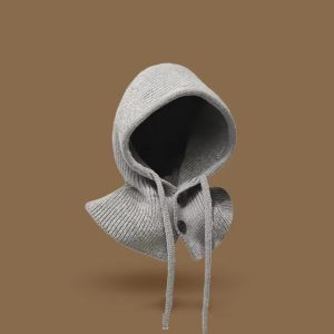 Luxurious Design Knitted Thick Warm Collar Shawl