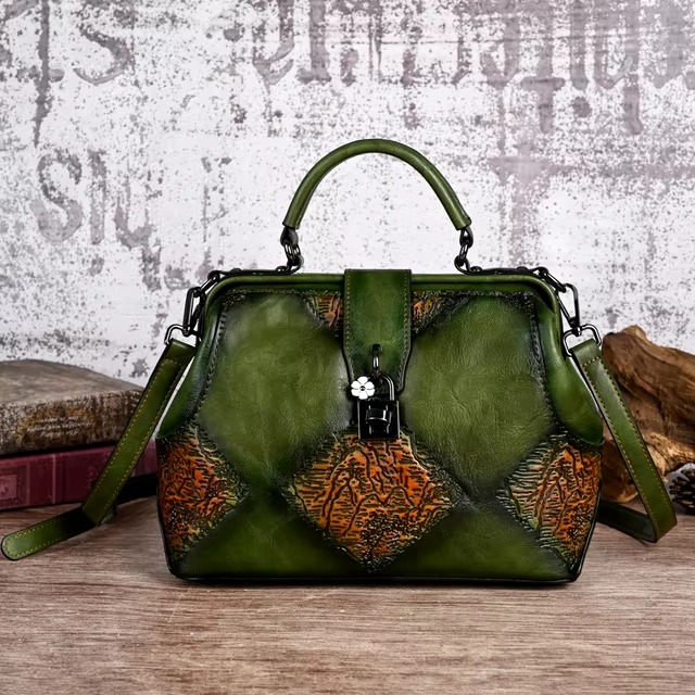 Luxury Designer PU Leather Geometric Handbags - Image 8