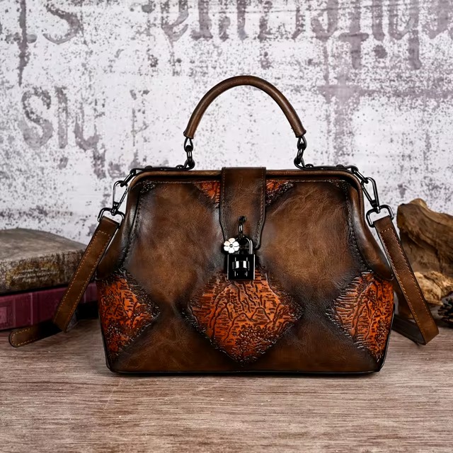 Luxury Designer PU Leather Geometric Handbags - Image 5