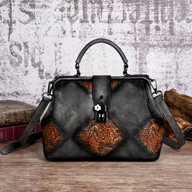 Luxury Designer PU Leather Geometric Handbags - Image 10