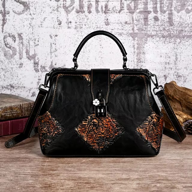 Luxury Designer PU Leather Geometric Handbags - Image 9