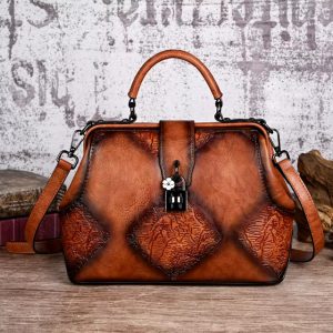 Luxury Designer PU Leather Geometric Handbags