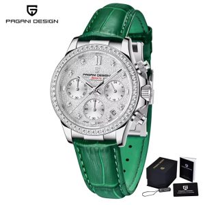 PAGANI DESIGN Automatic Quartz Sapphire Glass Leather Waterproof Multifunctional Watch