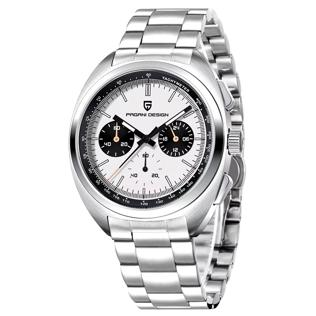 PAGANI DESIGN Turtle Back Chronograph Fashion Quartz Watch - Image 8