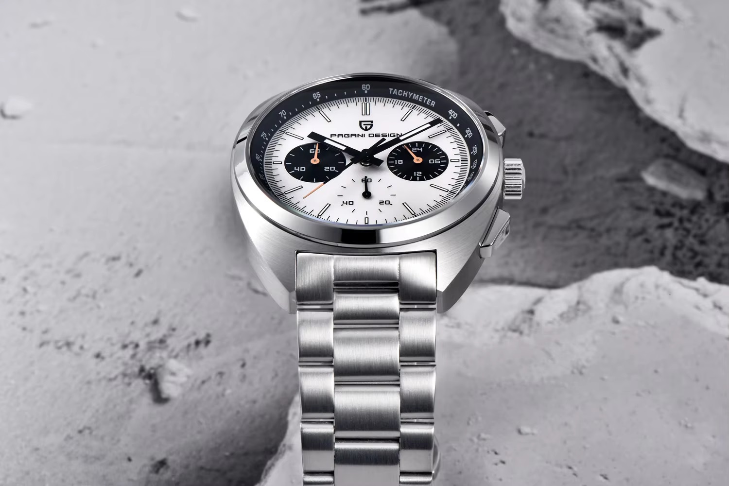 PAGANI DESIGN Turtle Back Chronograph Fashion Quartz Watch - Image 7