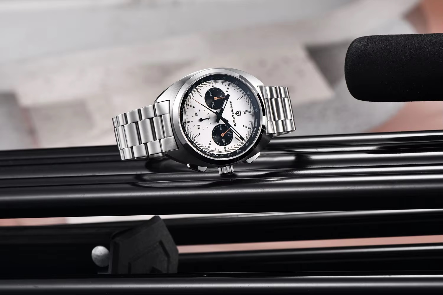 PAGANI DESIGN Turtle Back Chronograph Fashion Quartz Watch - Image 6