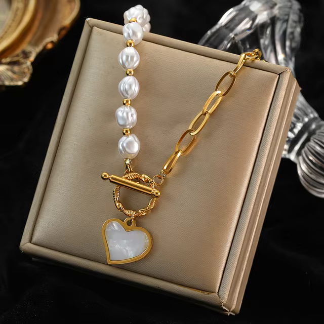 Love Shape Stainless Steel Neck Chain Necklace