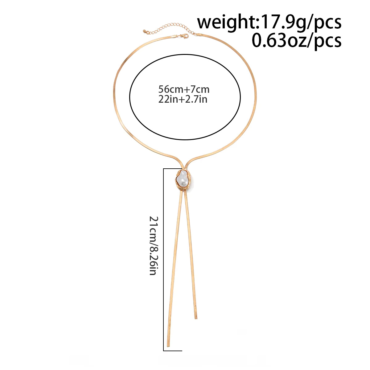 Vintage Flat Snake Adjustable Temperament Link Neck Chest Chain Necklace - Image 9