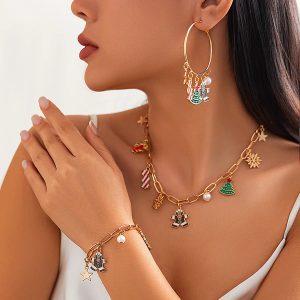 Creative Christmas Festival Cartoon Necklace Chain