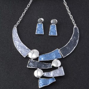 Round Shape Coco  Zinc Alloy Necklace Set