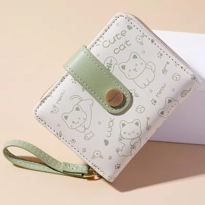 Trendy Animal Prints Card Holder Zipper Wallet Bag