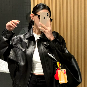 Vintage Cool Retro Zipper Waterproof Distressed Pu Leather Jackets