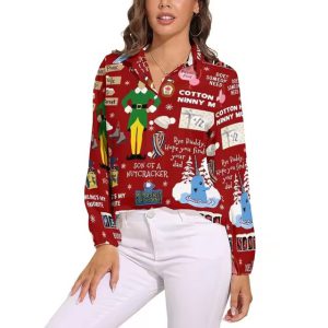 Casual Single Breasted Long Sleeve Regular Fit Printed Shirt