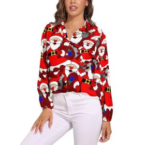 Casual Single Breasted Long Sleeve Regular Fit Printed Shirt