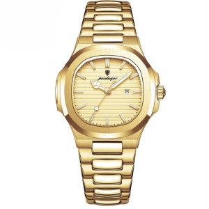 Waterproof Luminous Date Stainless Steel Quartz Watches