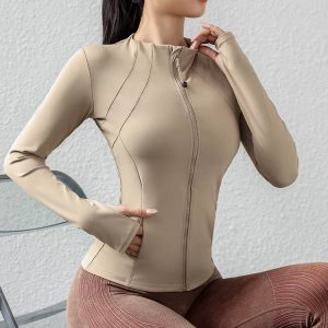 Casual Zip Up Yoga Workout Breathable Jackets