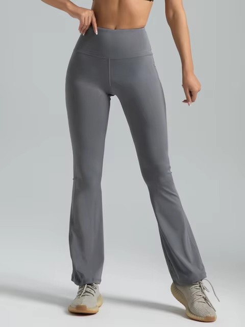 Casual Comfortable High Waisted Yoga Flared Pants - Image 3