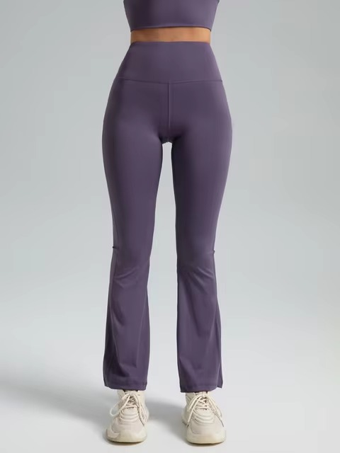 Casual Comfortable High Waisted Yoga Flared Pants - Image 7