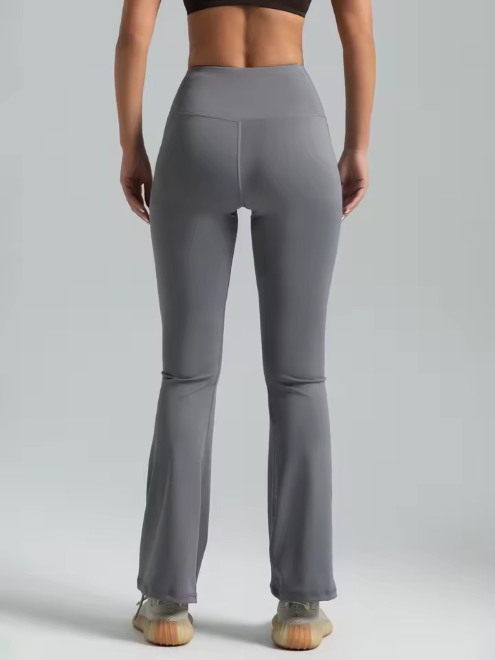 Casual Comfortable High Waisted Yoga Flared Pants - Image 4