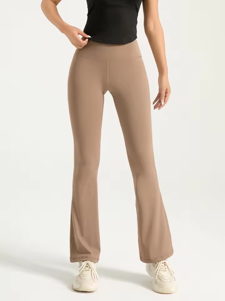 Casual Comfortable High Waisted Yoga Flared Pants