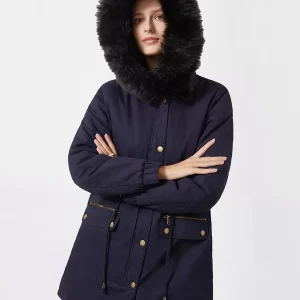 Casual High Collar Pockets Long Sleeve Natural Waist Jacket Outerwear