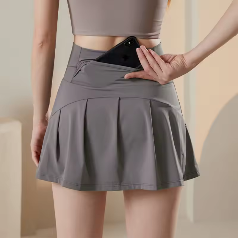 Casual High Waist Sports Fitness Yoga Tennis Short Skirt