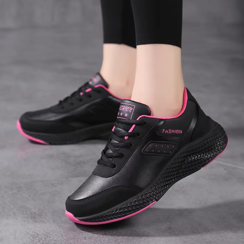 Casual Sneakers Lace Up Flats Lightweight Anti-slip Running Outdoor Sports - Image 5