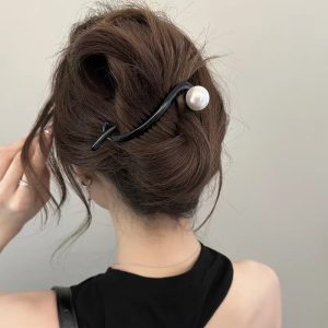 Elegant Back Hairpins Vintage Barrettes Ponytail Clip Headdress