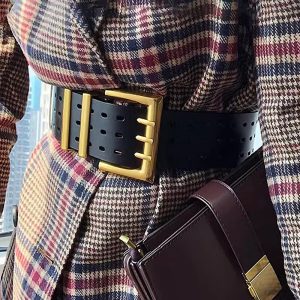 Elegant leather gothic corset cummerbund Punk Wide belts