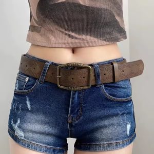 Floral Embossed Vintage Casual Ethnic Artisan Leather Belts