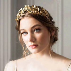 Leaf Style Wedding Party Crown Bridal Tiara Vintage Bride Hair Hoop Hairband