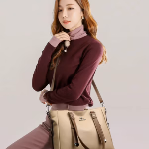 Luxury High Appearance Handbag Two Layer Large Capacity Shopping Bags