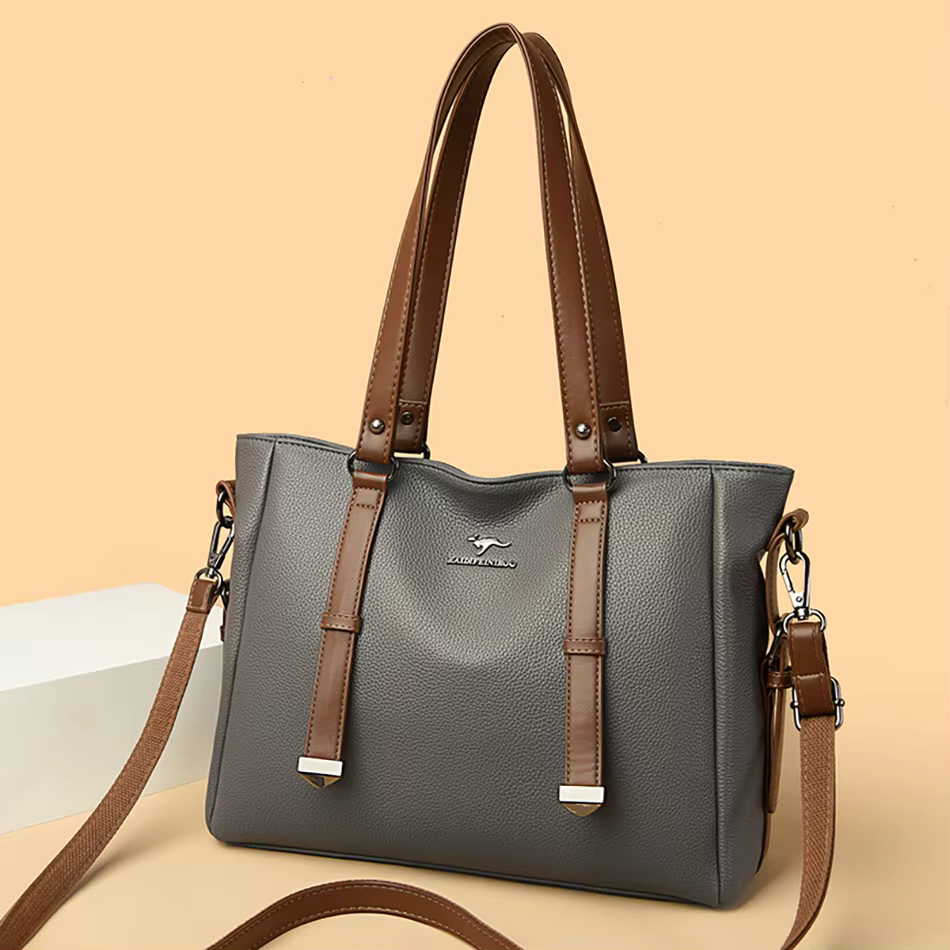 Luxury High Appearance Handbag Two Layer Large Capacity Shopping Bags - Image 6