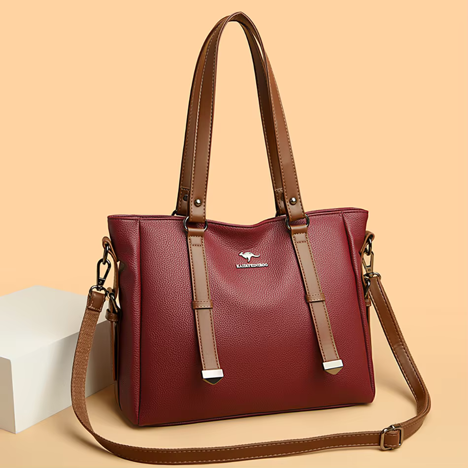 Luxury High Appearance Handbag Two Layer Large Capacity Shopping Bags - Image 7