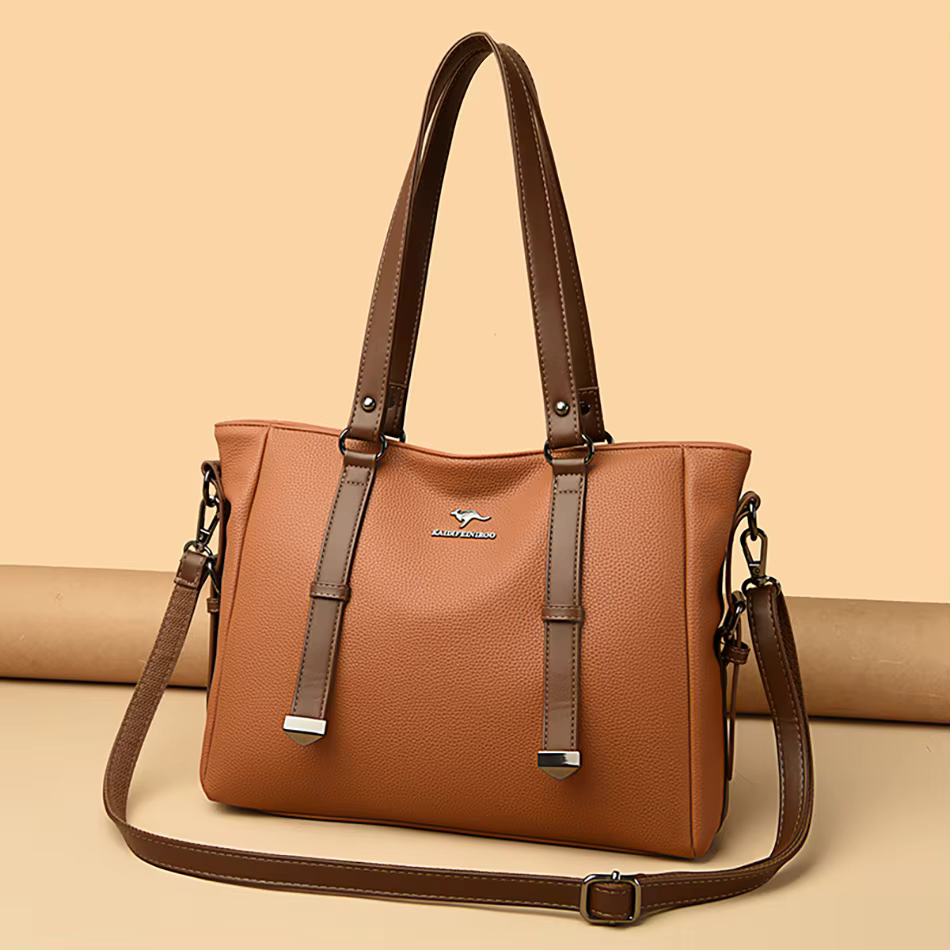 Luxury High Appearance Handbag Two Layer Large Capacity Shopping Bags - Image 9