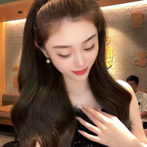 Luxury Rhinestone Hair Hoops Bands Tooth Elastic Headbands For Shiny Hair