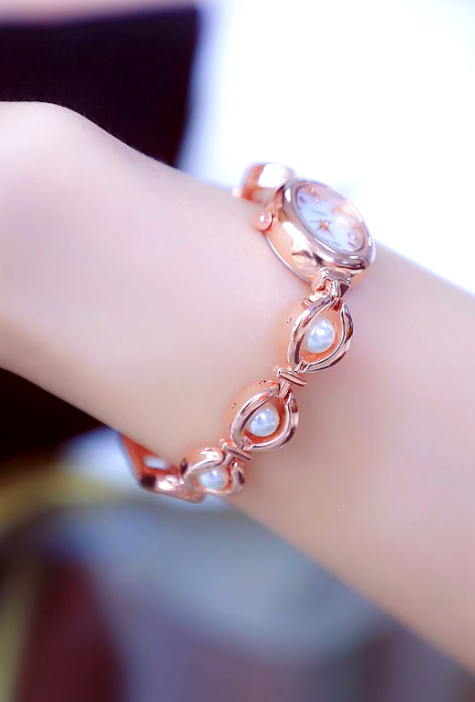 Luxury Simple Pearl Bracelet Jewelry Waterproof Fashion Clock Watches - Image 8