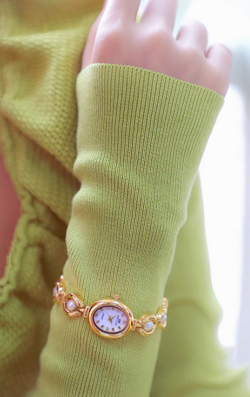 Luxury Simple Pearl Bracelet Jewelry Waterproof Fashion Clock Watches - Image 3