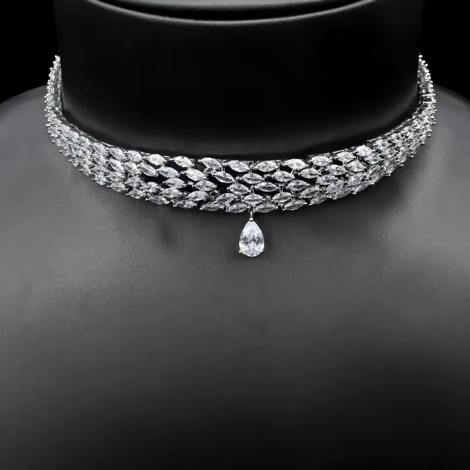 Luxury Zircon Statement Collares On The Neck Chokers Party Accessories