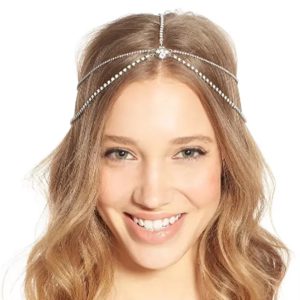 Rhinestone Bohemia Crystal Head Chain Wedding Hair Accessories Boho Tiara Jewelry