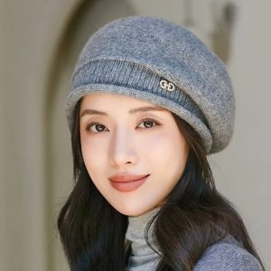 Elegant and fashionable wool beret Pumpkin casual newsboy hat