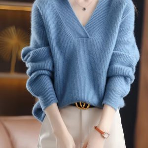 Soft And Warm Pullovers Thick Cashmere Oversize Sweater