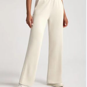 Trendy Air Layer High Waisted Loose Straight Yoga Pants