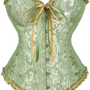 Vintage Gothic Shapewear Overbust Corset Tops