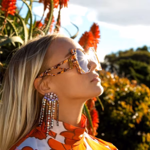 Vintage Square Hollow Oversized Shades UV400 Big Frame Sunglasses